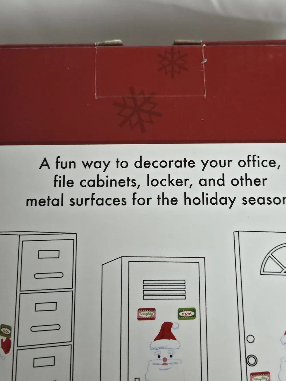 Kohl's Red and White Santa Refrigerator Magnets